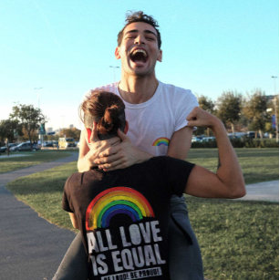All Love Is Equal Pride LGBT Equal Rights Rainbow T-Shirt