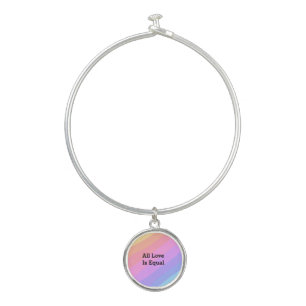 All love is equal rainbow pride Month LGBT add nam Bangle Bracelet