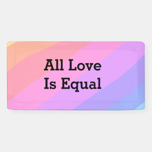 All love is equal rainbow pride Month LGBT add nam Banner