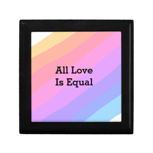 All love is equal rainbow pride Month LGBT add nam Gift Box