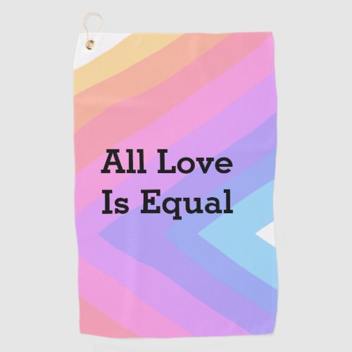 All love is equal rainbow pride Month LGBT add nam Golf Towel