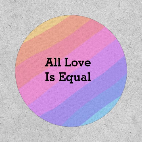 All love is equal rainbow pride Month LGBT add nam Patch