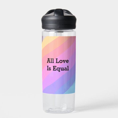 All love is equal rainbow pride Month LGBT add nam Water Bottle