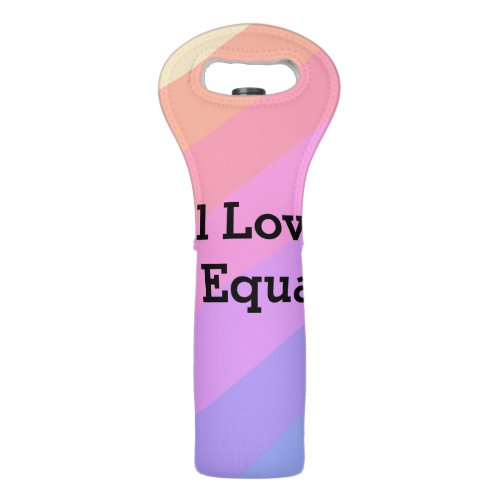 All love is equal rainbow pride Month LGBT add nam Wine Bag