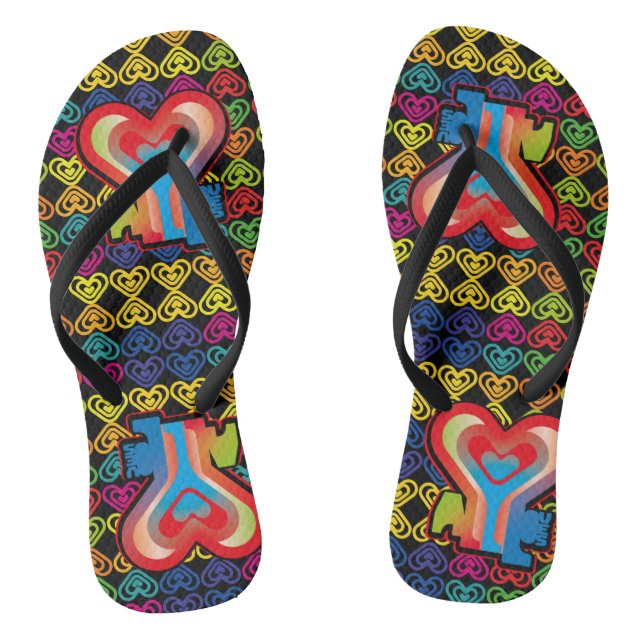 ALL LOVES BY MASANSER FLIP FLOPS (Footbed)