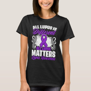 All Lupus Matters Lupus Purple Ribbon Lupus Aware T-Shirt