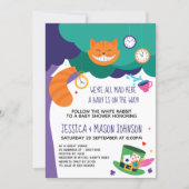 All Mad Alice in Wonderland Baby Shower Invitation (Front)