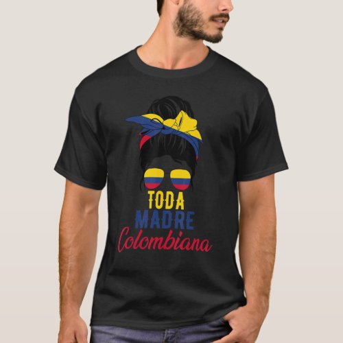 All Madre Colombiana Flag Colombia For Mothers 1 T_Shirt
