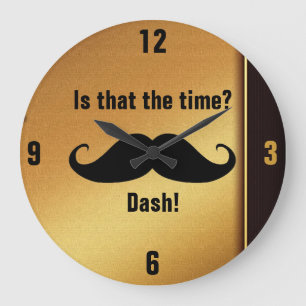 All Male Round (Large) Clock