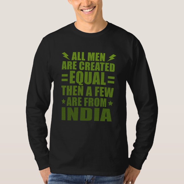 All Men Are Created Equal Moroccan Humor Morocco T-Shirt (Front)