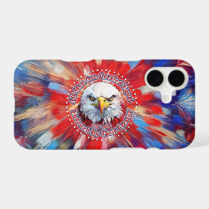 All Men Are Created Equal Red Eagle and Fireworks iPhone 17 Case