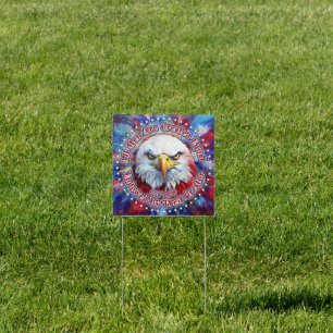 All Men Are Created Equal Red Eagle and Fireworks Sign