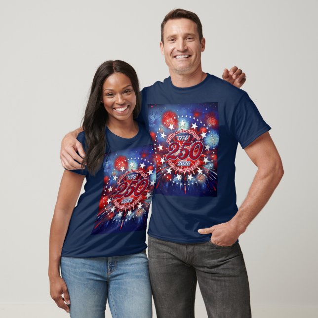  All Men Are Created Graphic Fireworks Burst T-Shirt (Unisex)