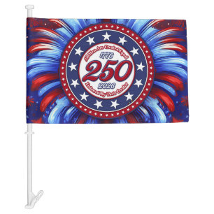 All Men Are Graphic Fireworks Red White Blue RWB Car Flag
