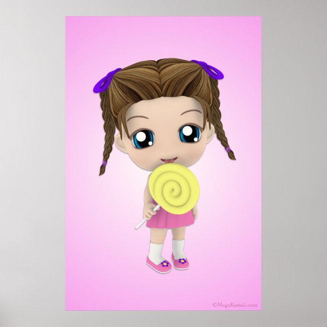 All Mine Chibi Girl Candy Poster (Front)