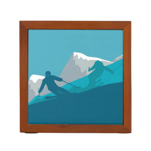 All Mountain Skiing  Desk Organizer