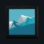 All Mountain Skiing  Gift Box<br><div class="desc">Skiers you'll meet on the snowy mountain. Get more winter sport and experience skiing holidays with this ski design.</div>