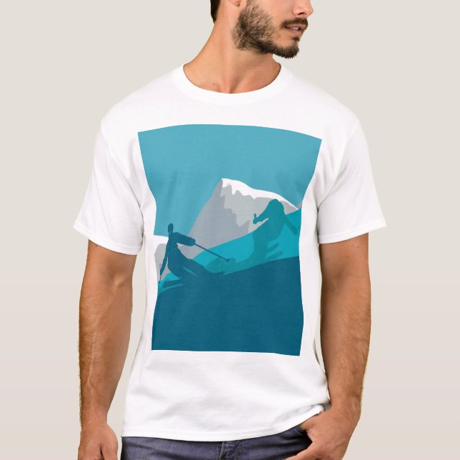 All Mountain Skiing   T-Shirt (Front)