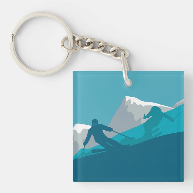All Mountain Skiing v Keychain (Front)