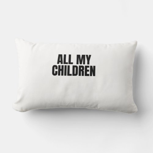 All My Children Soap Opera Lumbar Pillow