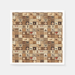All My Coffee Patchwork Quilt Pattern No2 Napkins