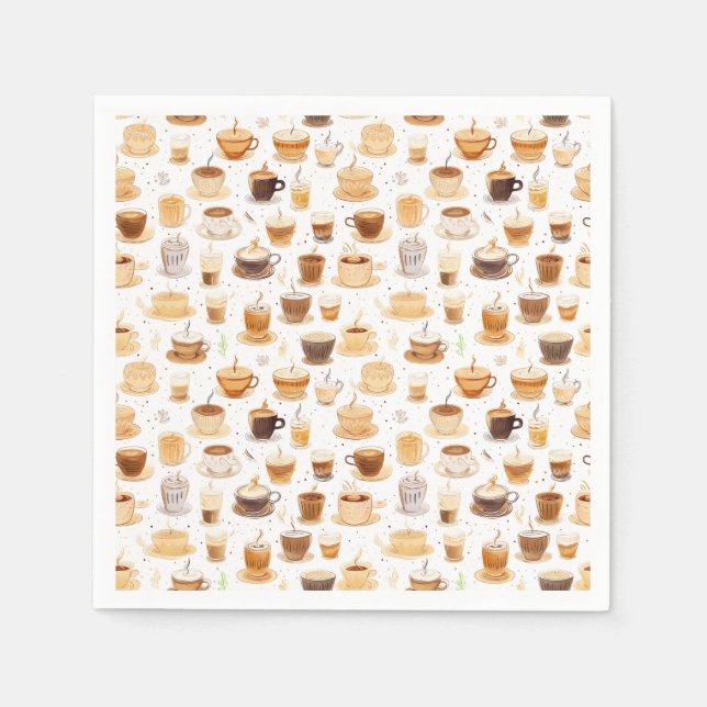 All My Coffee Patchwork Quilt Pattern No8 Napkins (Front)