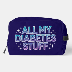 All my diabetes stuff dopp kit