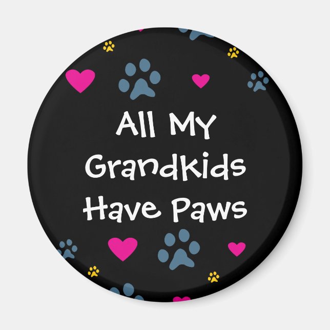 All My Grandkids-Grandchildren Have Paws Magnet (Front)