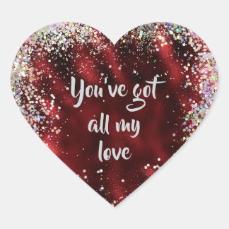All my Love Affirmation Reminder Heart Sticker