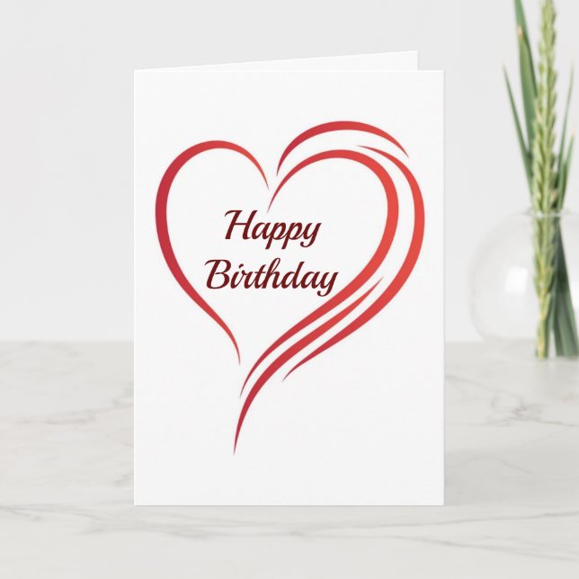 **ALL MY LOVE** ON YOUR BIRTHDAY CARD (Front)