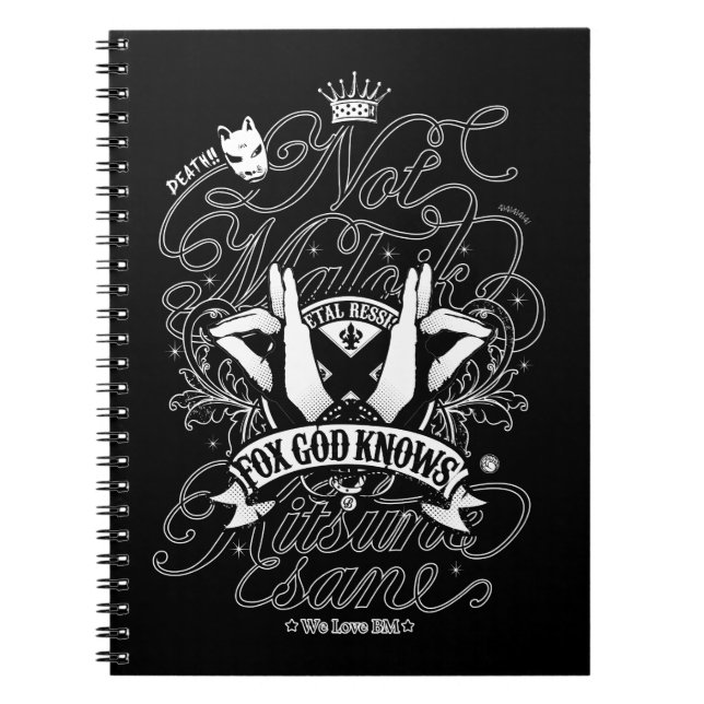 All my love to BM (Blk ver.) Notebook (Front)