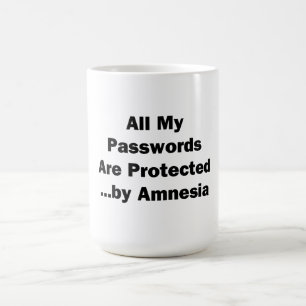 All My Passwords are Protected...by Amnesia Coffee Mug
