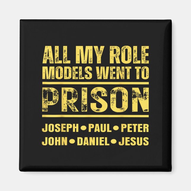 All My Role Models Went To Prison  Magnet (Front)