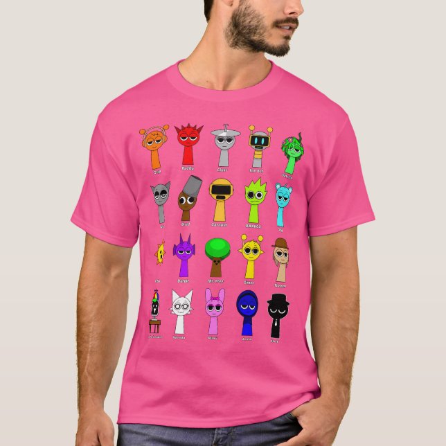 All My Sprunki Game Toys T-Shirt (Front)