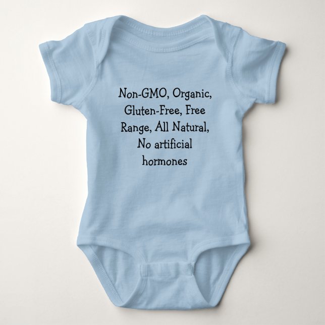 all natural baby baby bodysuit (Front)