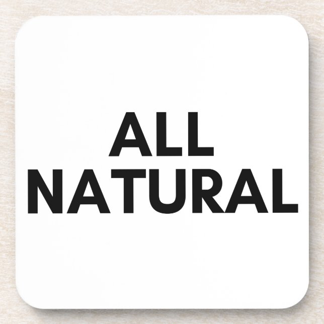 all natural beverage coaster (Front)