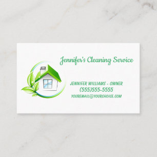 All Natural Cleaning Service Business Card