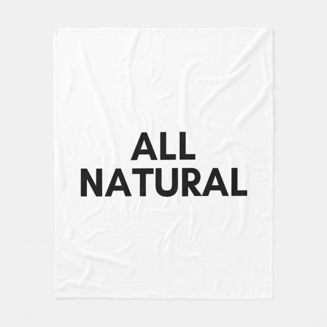 all natural fleece blanket (Front)