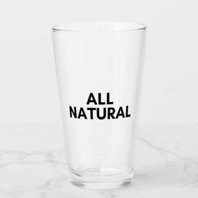 all natural glass (Front)