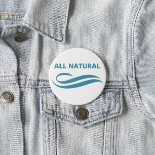 All Natural Minimalist Eco-Friendly Design in Teal Button