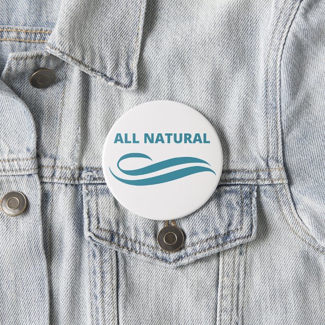 All Natural Minimalist Eco-Friendly Design in Teal Button (Creator Uploaded)