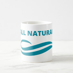 All Natural Minimalist Eco-Friendly Design in Teal Coffee Mug