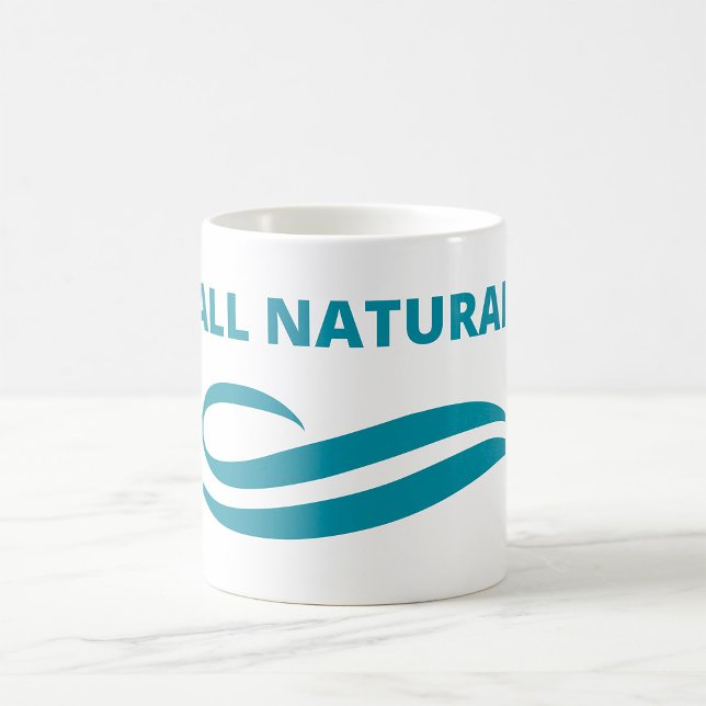 All Natural Minimalist Eco-Friendly Design in Teal Coffee Mug (Creator Uploaded)