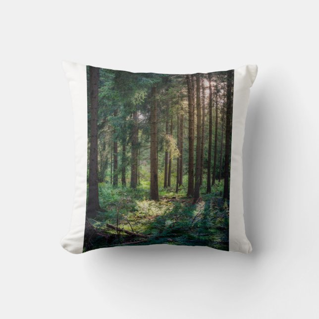 All Natural Organic Trees (124) Throw Pillow (Front)