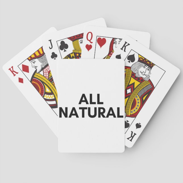 all natural poker cards (Back)