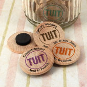 All-Natural Round TUIT Wooden Magnets (Front)
