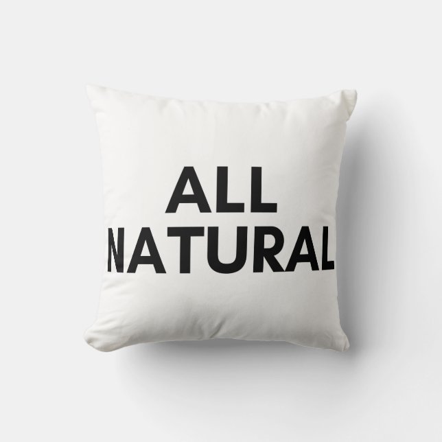 all natural throw pillow (Front)