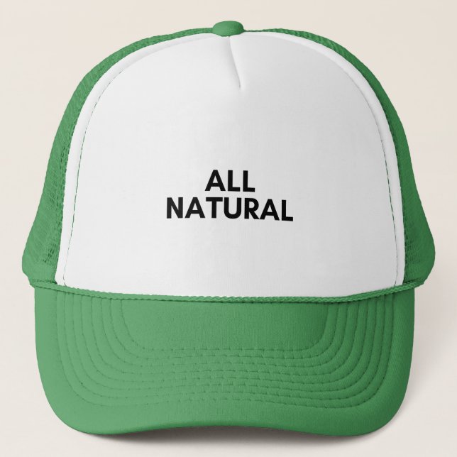 all natural trucker hat (Front)