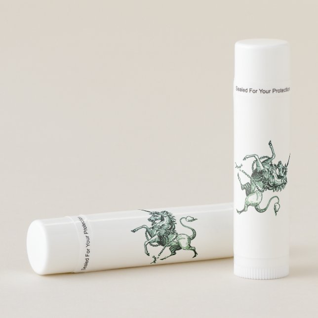 All Natural Unicorn Spearmint Bee's Wax Lip Balm (Front)