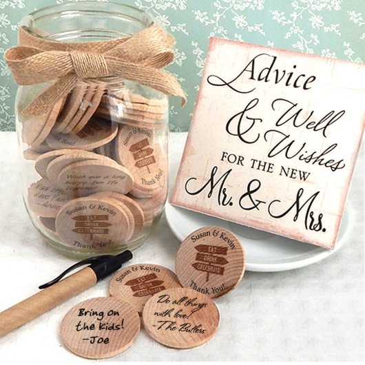 All-Natural Unique Party Favor Wooden Nickels (Front)